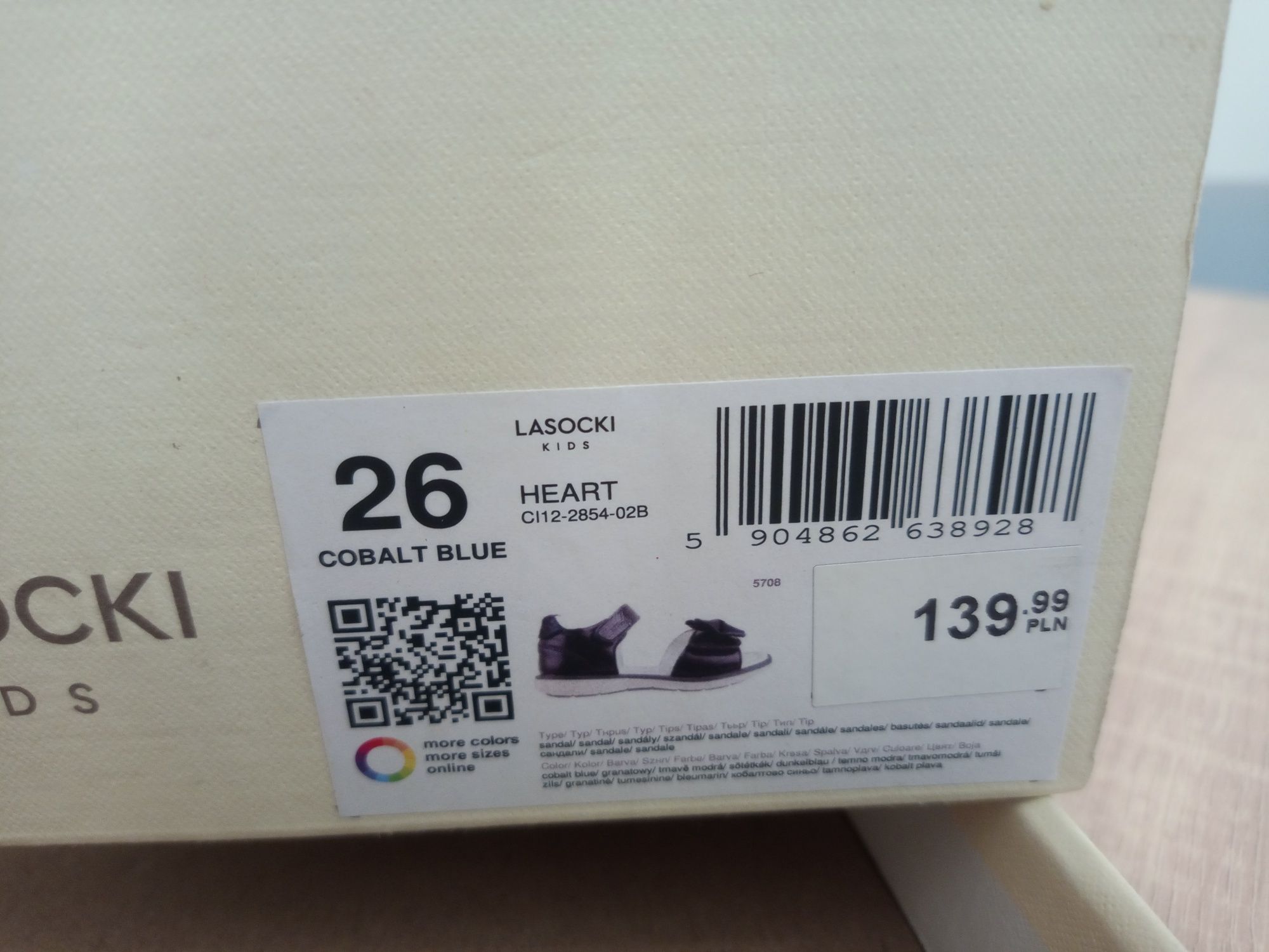 Sandały dziewczęce Lasocki r26