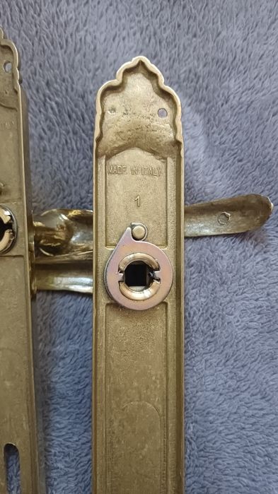 Klamka mosiążna nowa