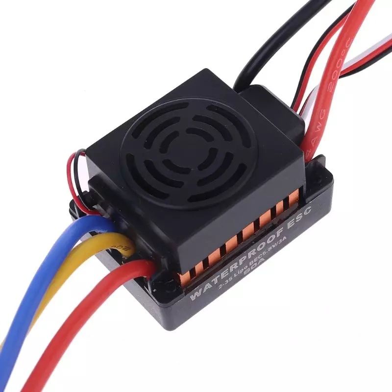 Variador ESC Brushless RC 60A 2S 3S programável Carta programação