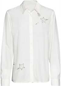 B.P.C biała koszula z ozdobą z koralików 40.