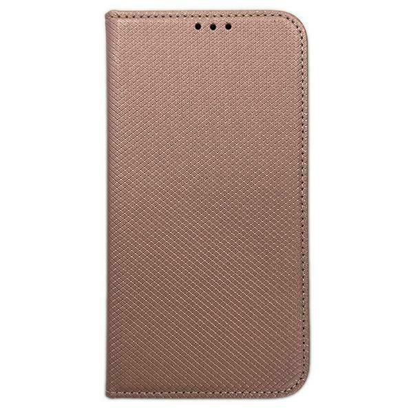 Etui Smart Magnet book iPhone 15  6.1"różowo złoty/rose gold