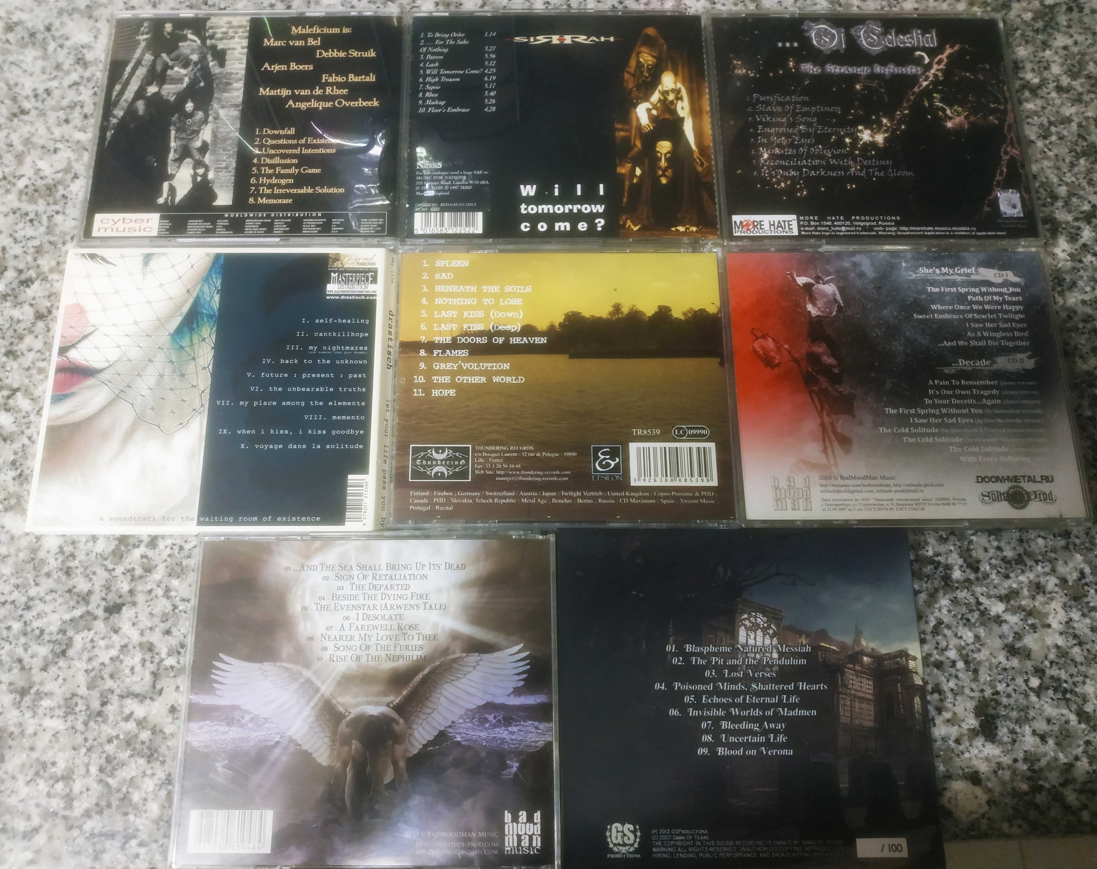 Vários CDs de Metal (Sepultura, Pantera, Gothic, Doom., etc)