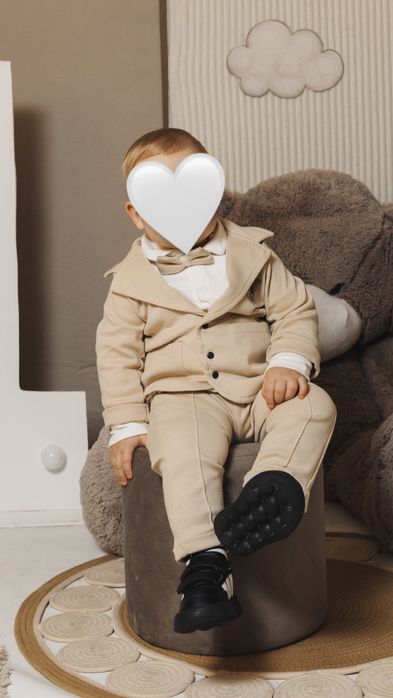 Святковий костюм на хлопчика на 1 рік, класичний костюм 80-86 см