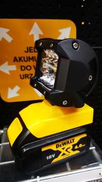 Dewalt 20v 18v Lampa led z adapterem do akumulatorów