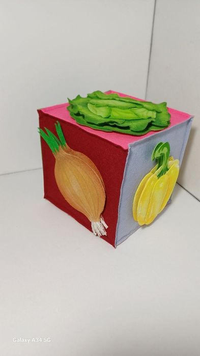 Осінній декор. Кубик з фетра "Овочі" Осінь . Купити в Україні.