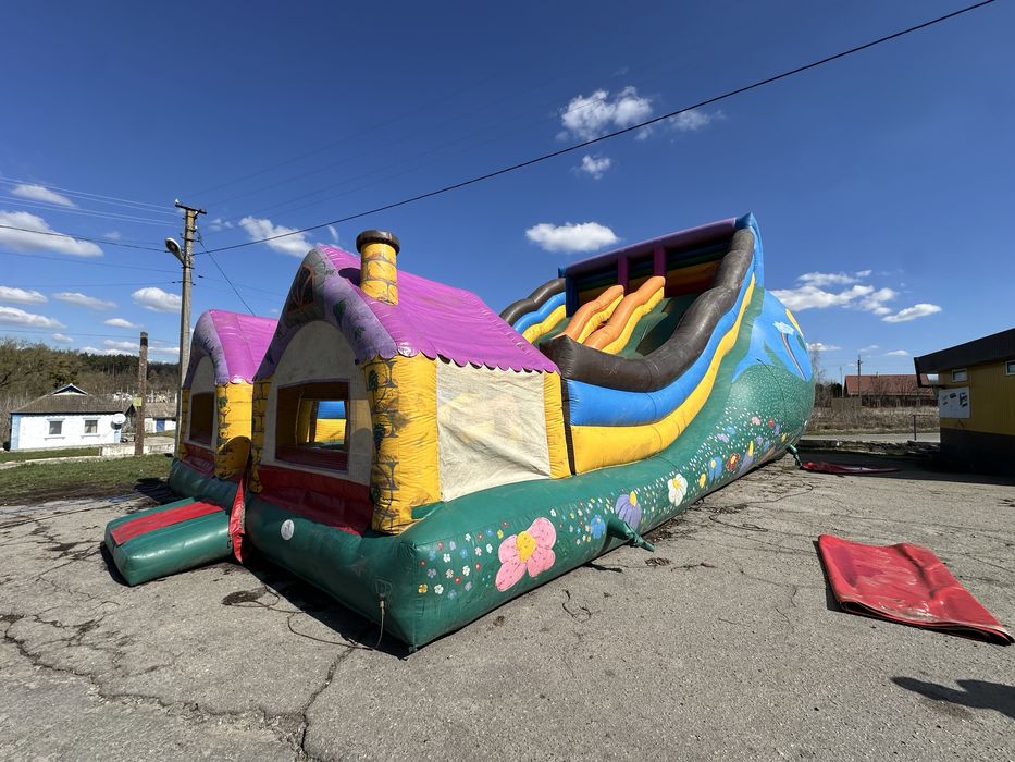 Атракціон надувна гірка аттракцион надувной батут горка