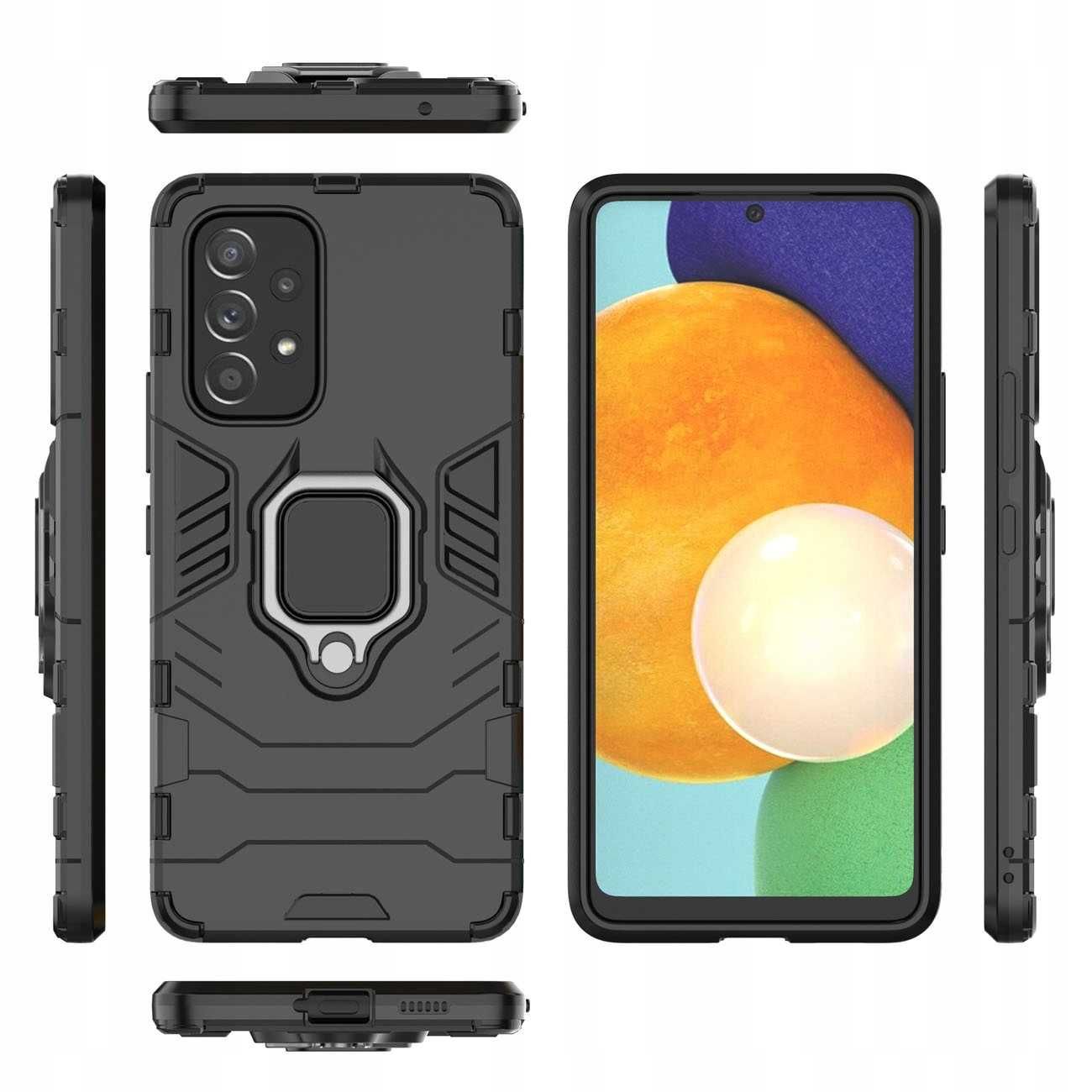 Etui Case Pancerne Armor Ring Samsung Galaxy A53 5G + Szkło Hartowane