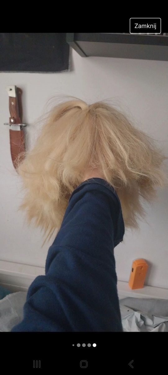 Peruka blond wig cosplay