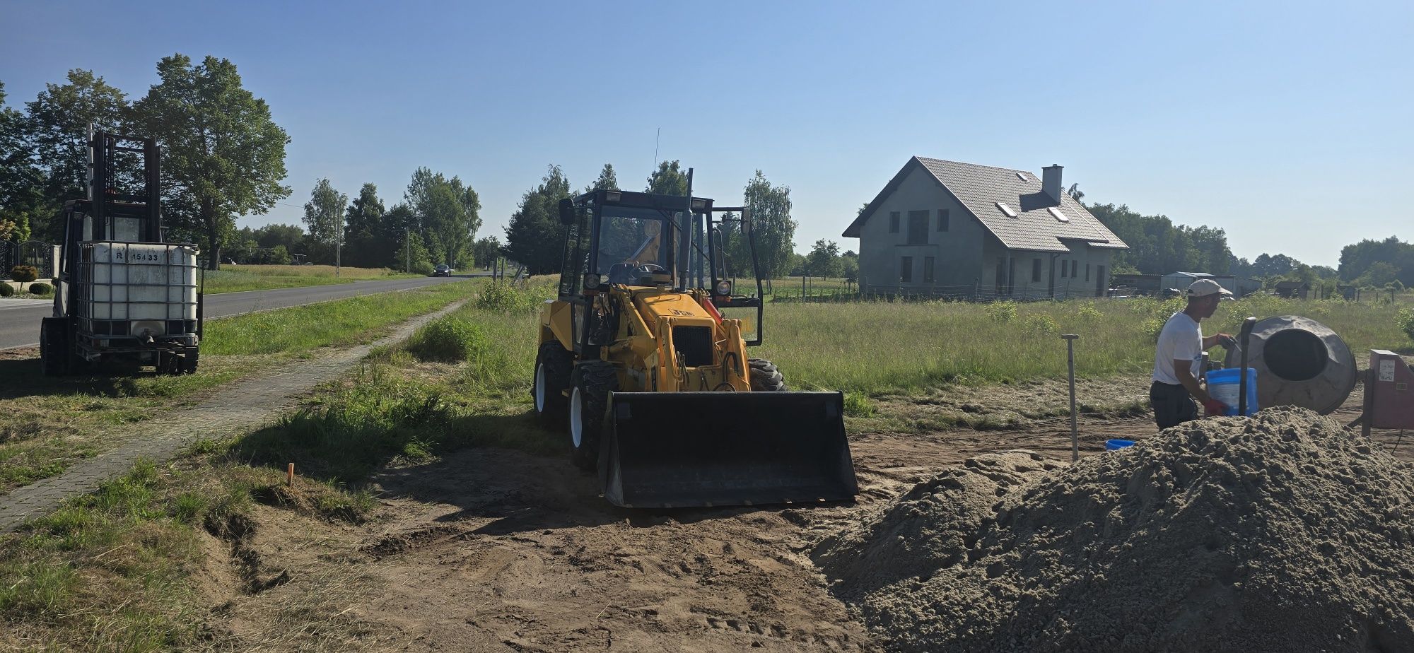 Koparko-ladowarka Jcb 2cx 4x4 2 osie Skrętne Super stan!