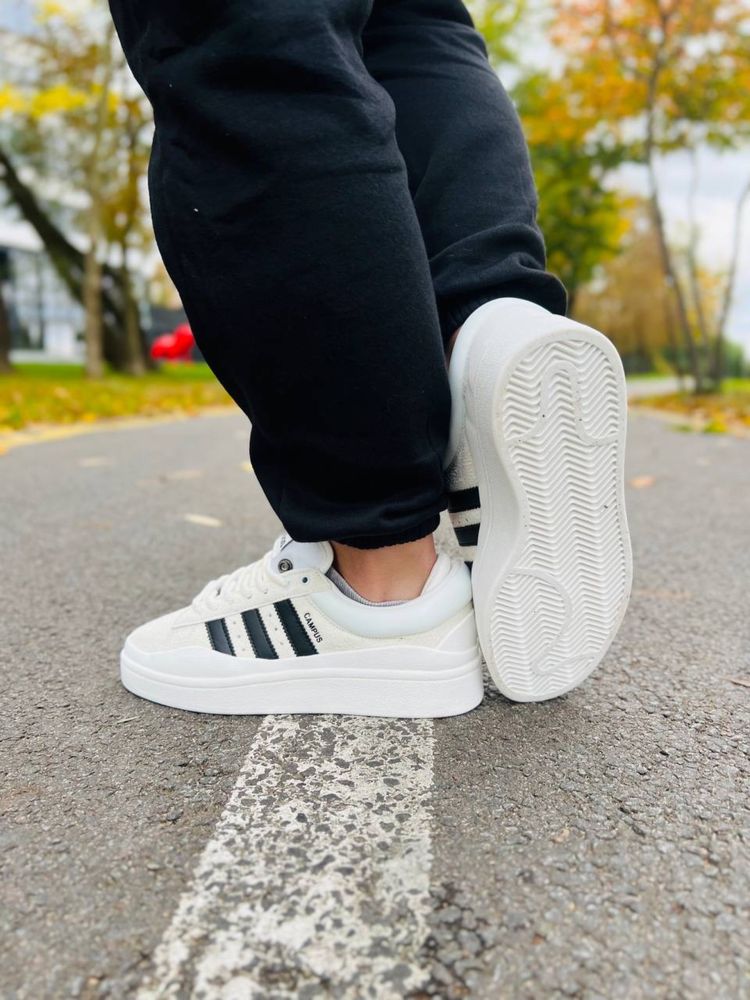 Кроссовки Adidas Campus White Black 36-39 Кросівки