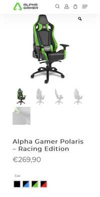 Alpha Gamer Polaris cadeira gaming nova selada em caixa com garantia 3 anos