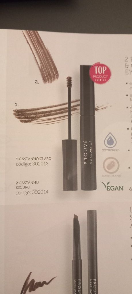 Gel de cor para sobrancelhas