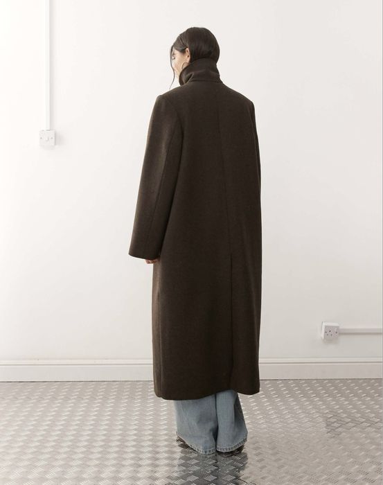Weekday пальто, шерсть коричневе довге