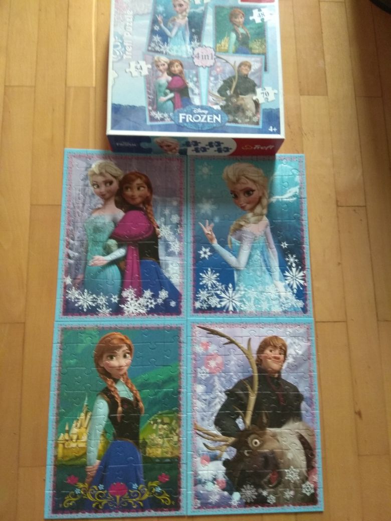 Puzzle Disney Frozen Kraina Lodu 4w1 4+