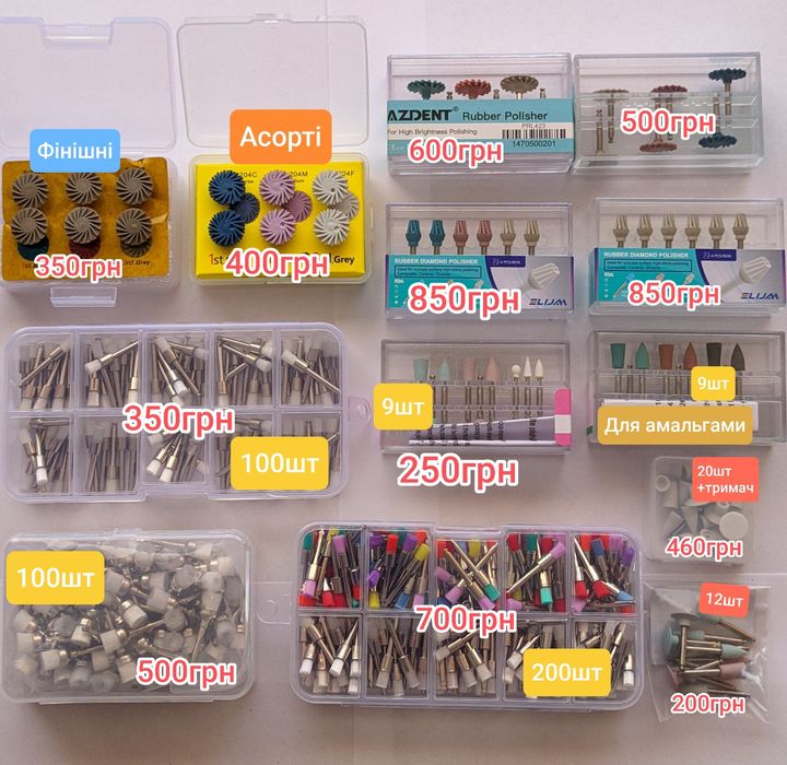 Кофедем, кламери, матрична система, софт кільця для матриць, поліри