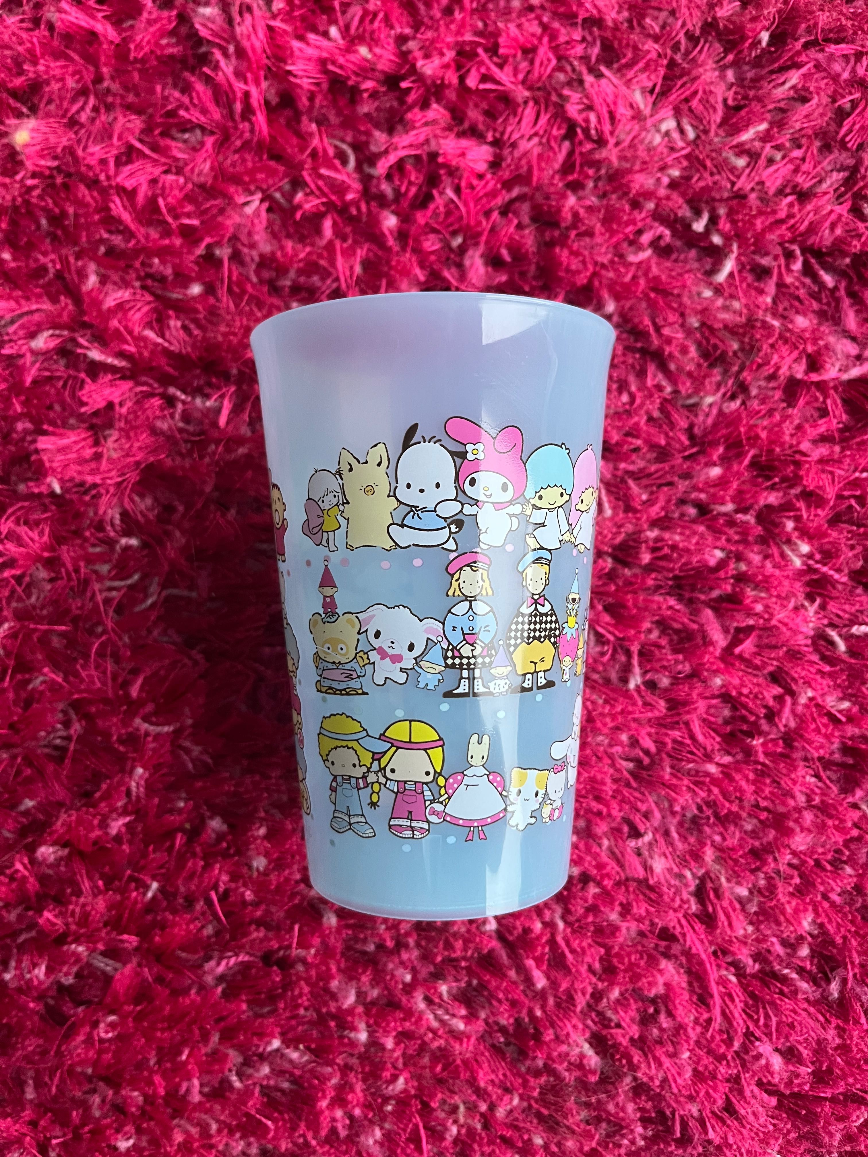 Kubek plastikowy szklanka Sanrio Sugarbunnies Cinnamoroll Hello Kitty