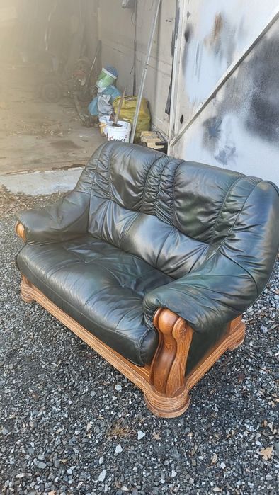 Skórzany komplet wypoczynkowy 3+2