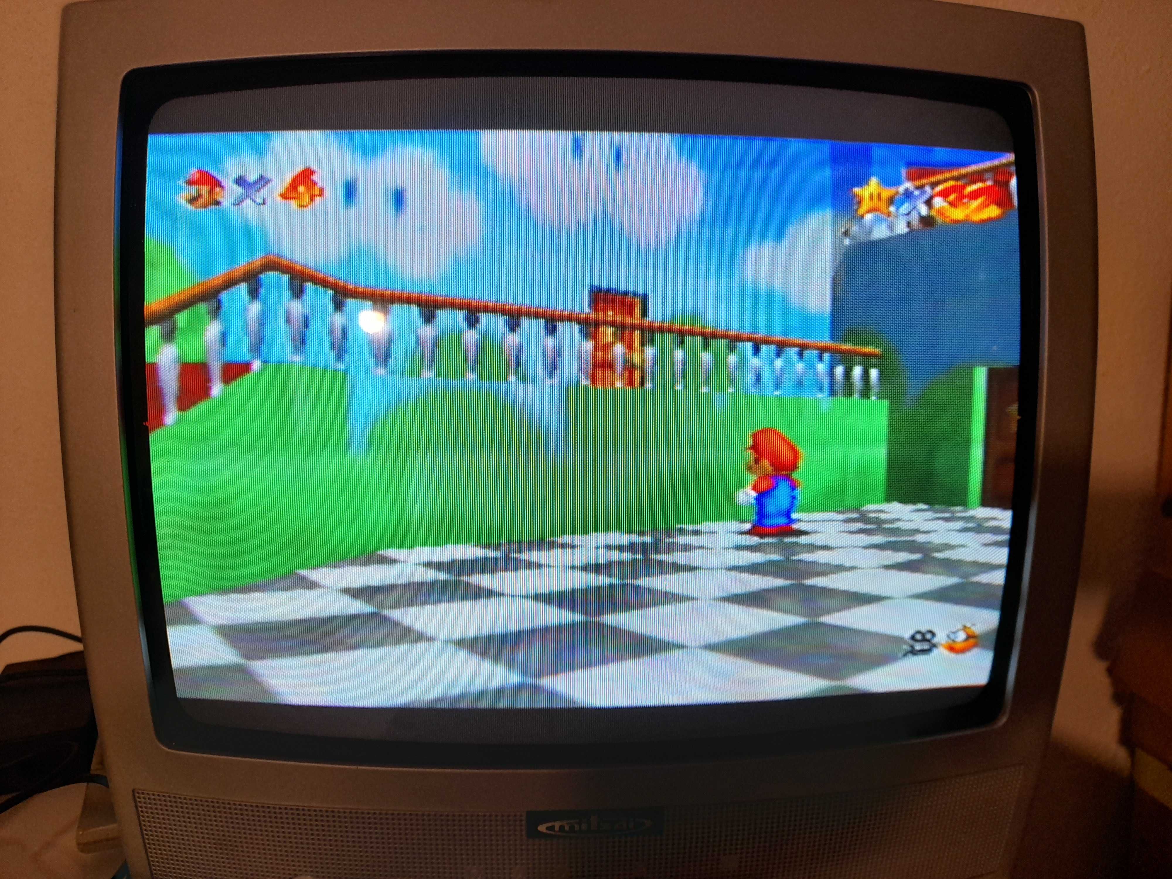 Nintendo 64 roxa c/ comando N64