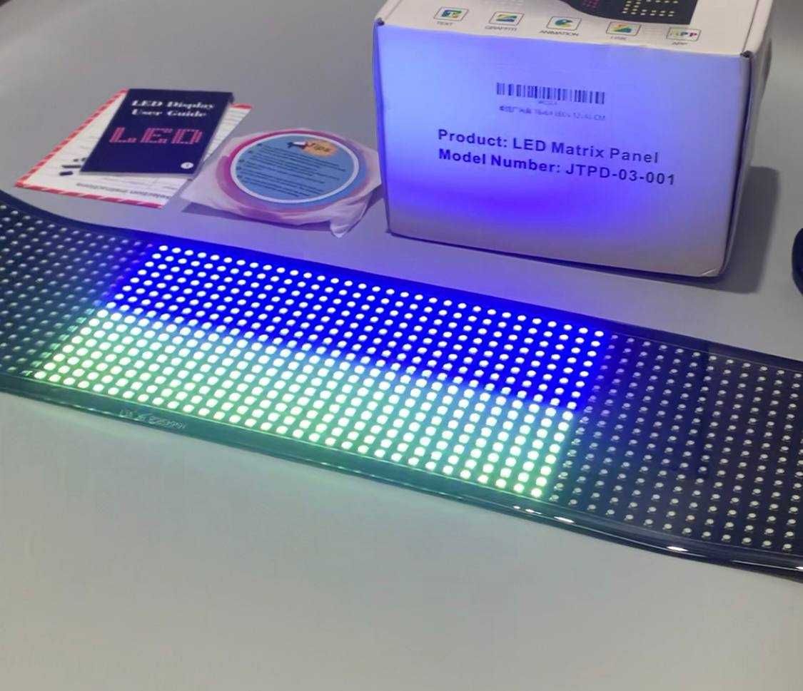 Глаза на авто - глазки на фуру 60х12см вывеска, лед табло Matrix LED