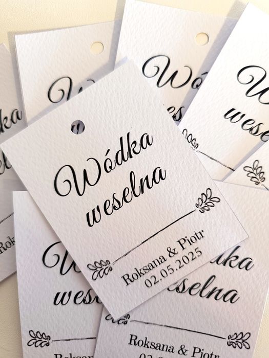 Zawieszka na wódkę weselną