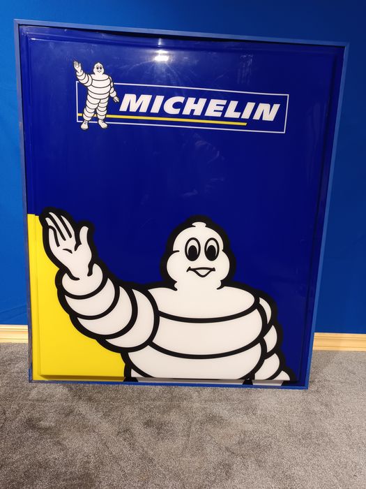 Oryginalny szyld reklamowy Michelin - Bibendum, kaseton