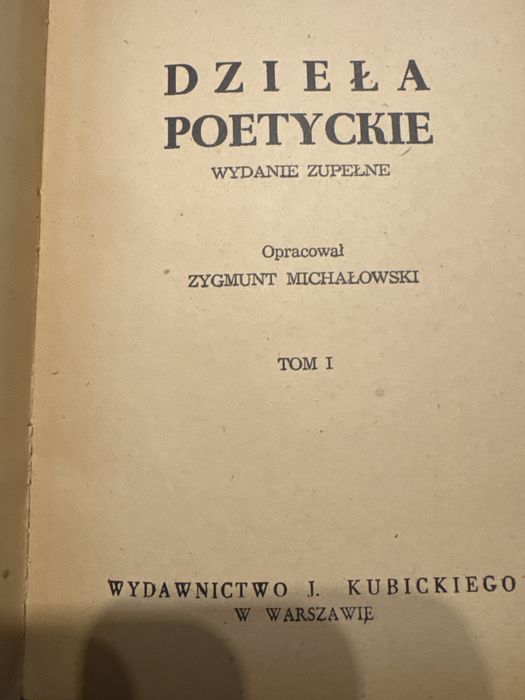 Dziela poetyckie A.Asnyk