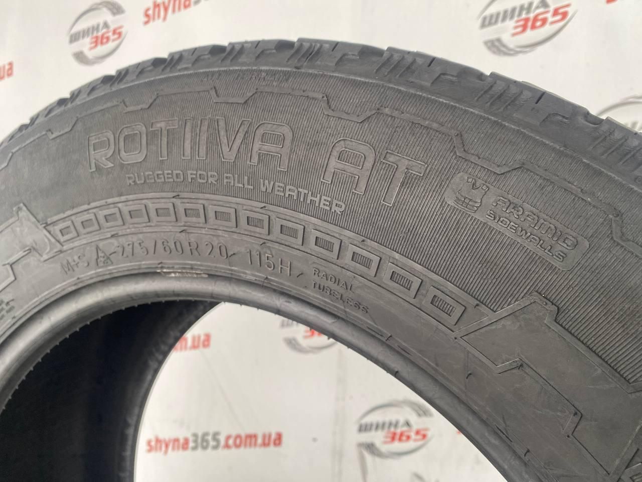 Резина б/у  275/60 r20 nokian rotiva at 5mm