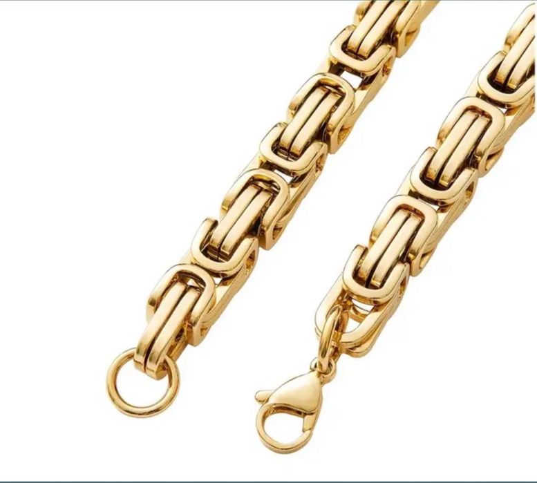Pozłacany łańcuszek ze stali chirurgicznej