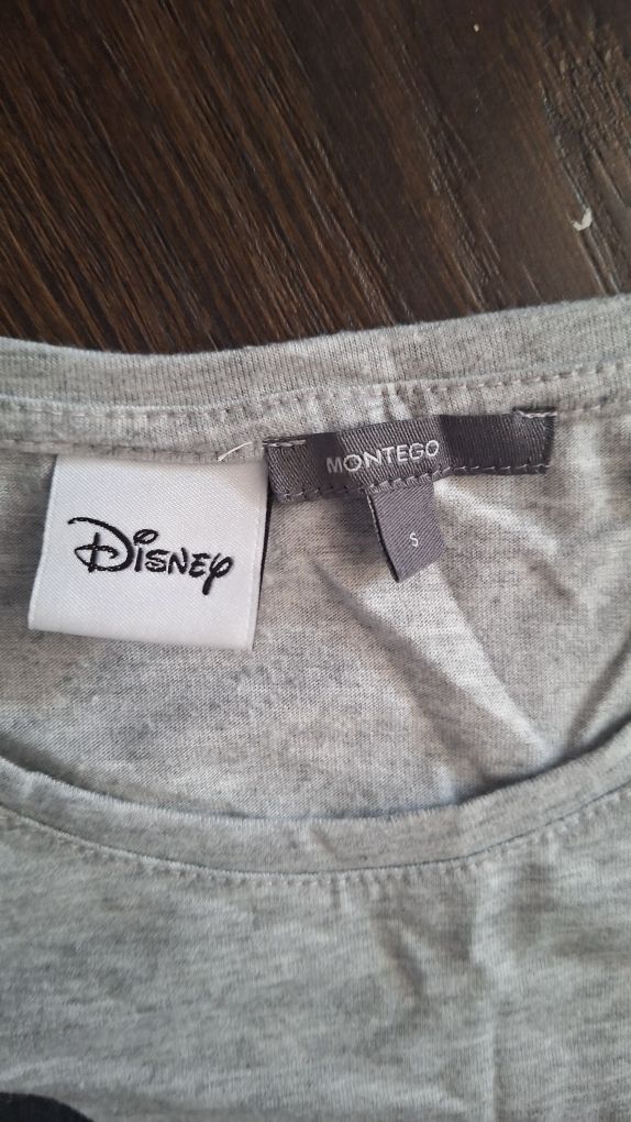 Bluzka mickey mouse myszka miki montego S szara ze wzorem zmienialnym
