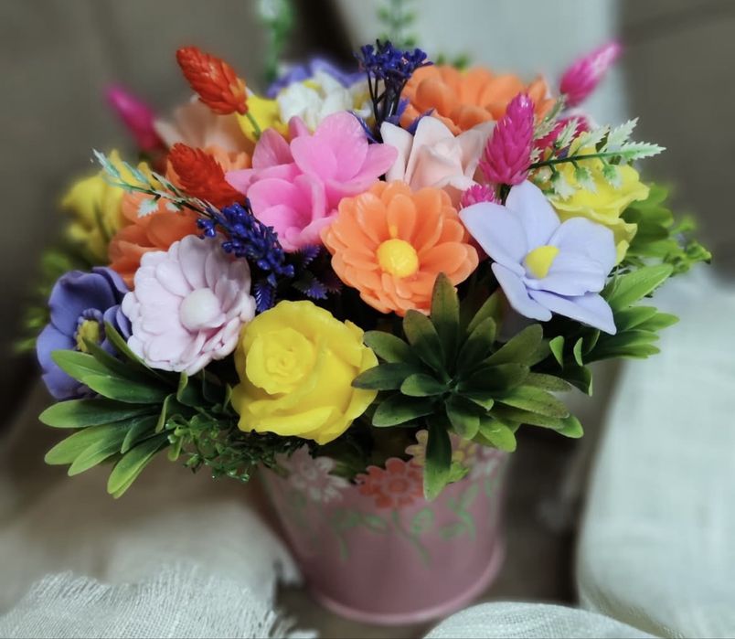 Квіти до дня вчителя!Квіти з мила!День народження