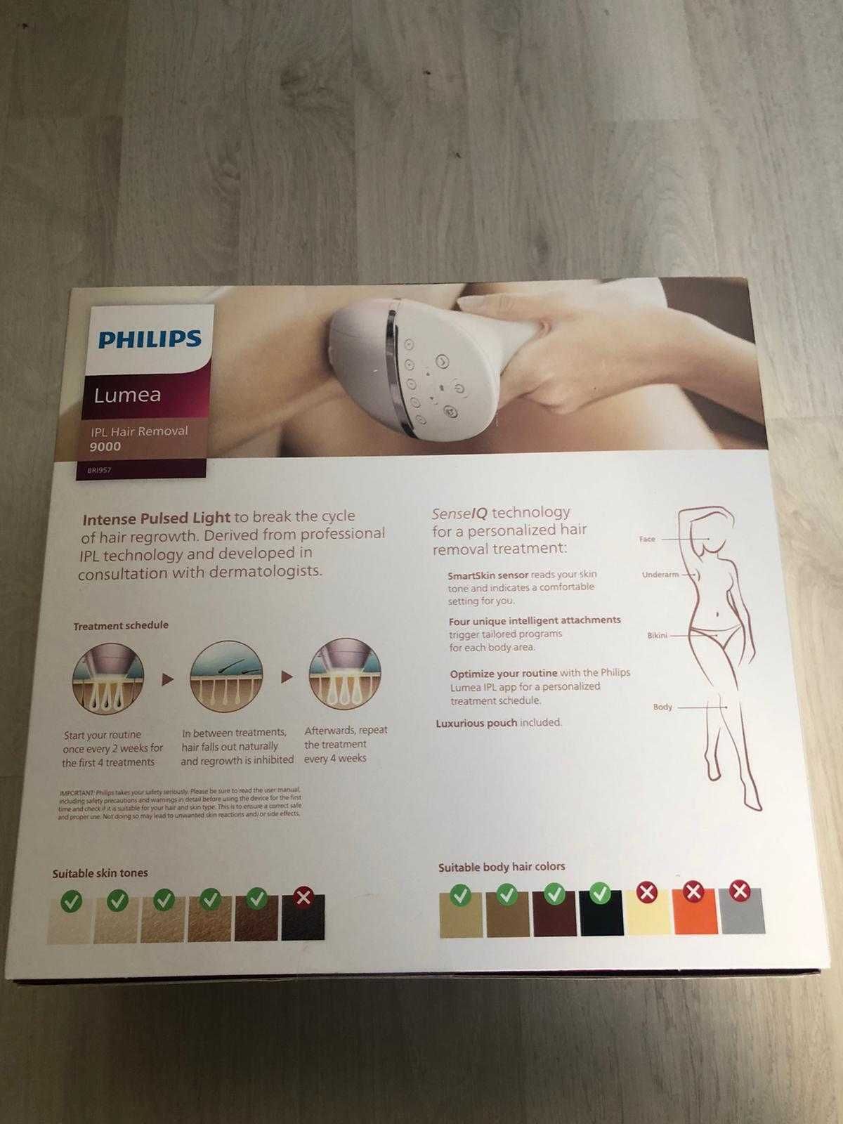 Depilator IPL PHILIPS LUMEA 9000 BRI957/00 4 nasadki różowy