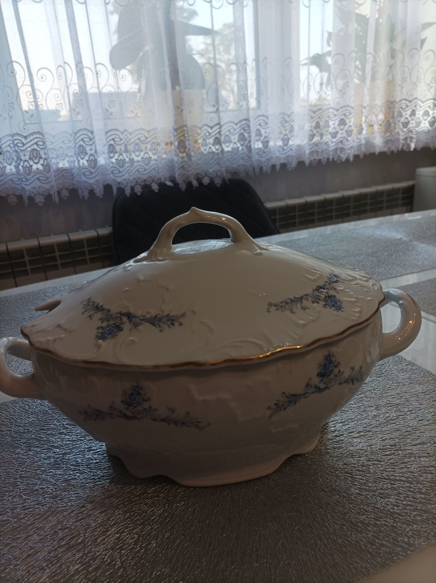 Waza porcelanowa Ćmielów antyk zabytek stan idealny
