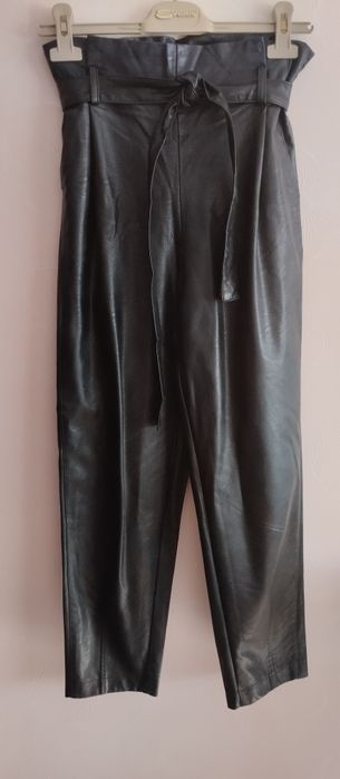 Штани єко шкіра на резинці
