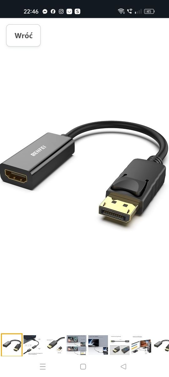 Kabel przejście HDMI