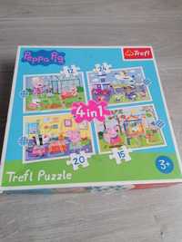 Puzzle Trefl 4w1 Świnka Peppa