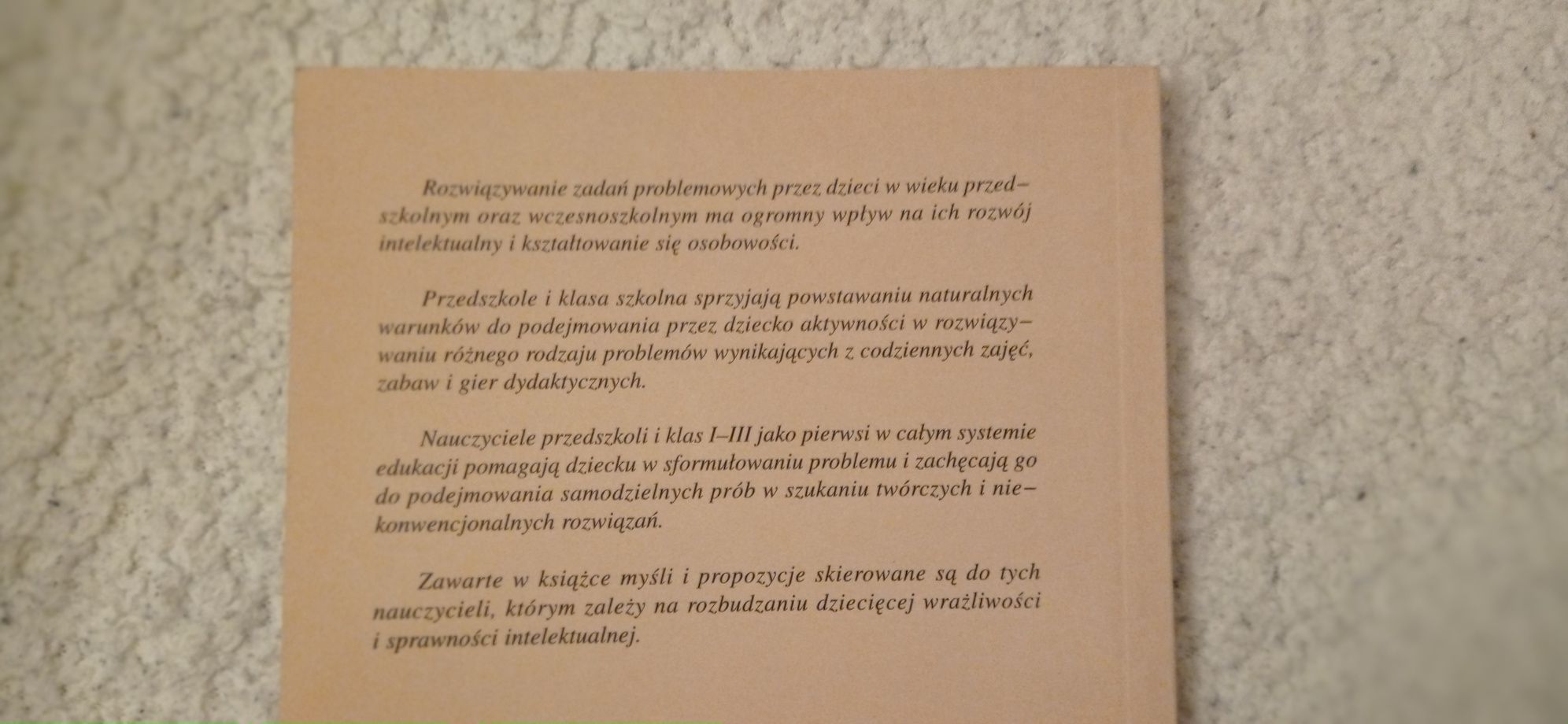 Rozwiązanie problemów przez dzieci. Irena Adamek