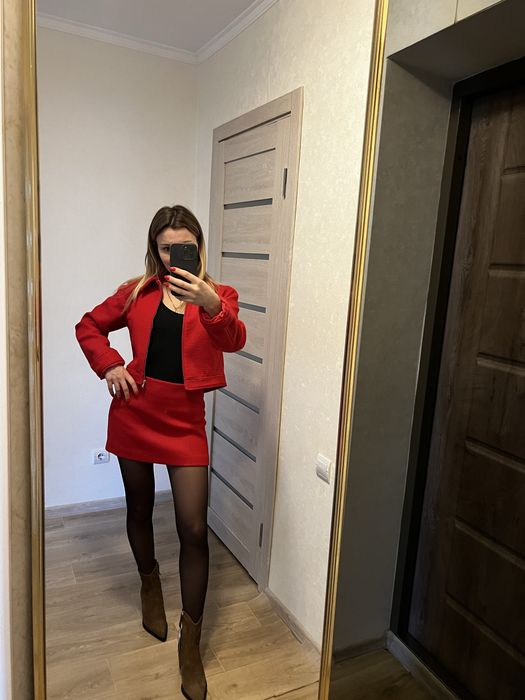 Твідовий костюм  zara
