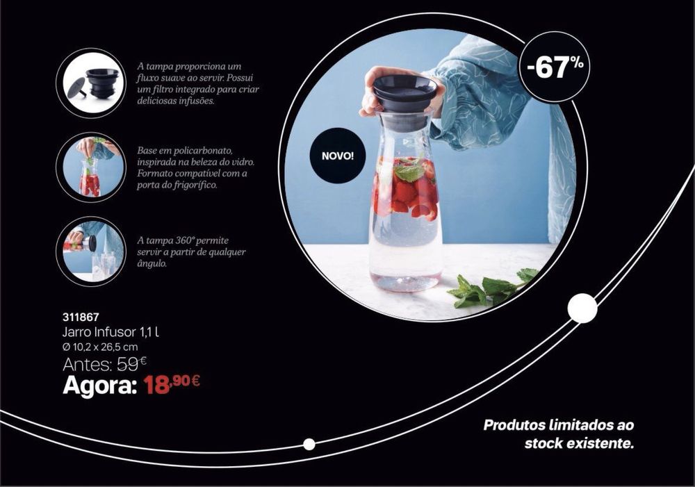 Jarro Infusor 1,1L Tupperware