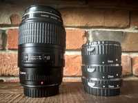 Canon EF 100 f/2.8 USM Macro oraz pierścienie makro - świetny stan