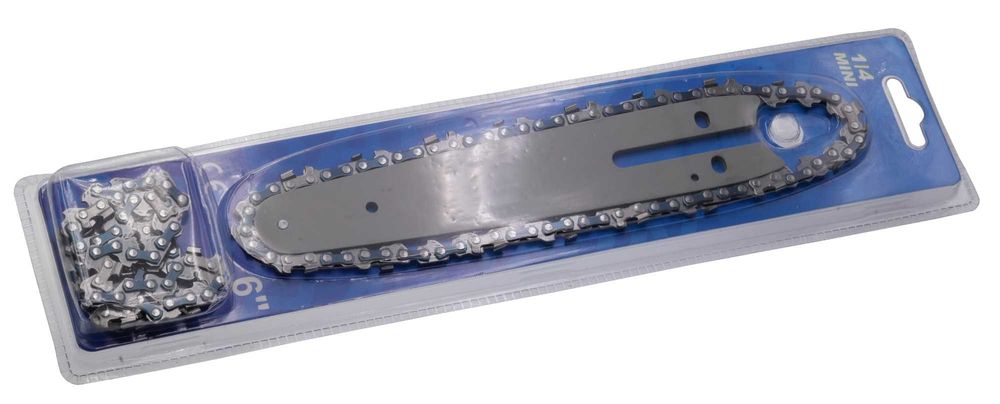 Шина 6" + 2 цепи 37 звеньев шаг 1/4 паз 1,1мм для  мини-пилы, цепш809