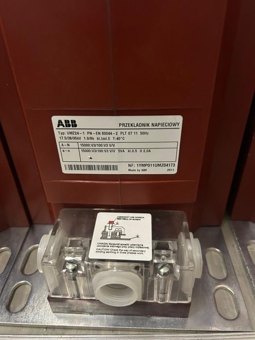 Przekładniki napięciowe SN UMZ24-1, 15/0,1kV jednobiegunowe, 5VA, 0.5