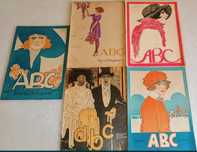 Antigas Revistas ABC capas desenhos Stuart Carvalhais Anos 20