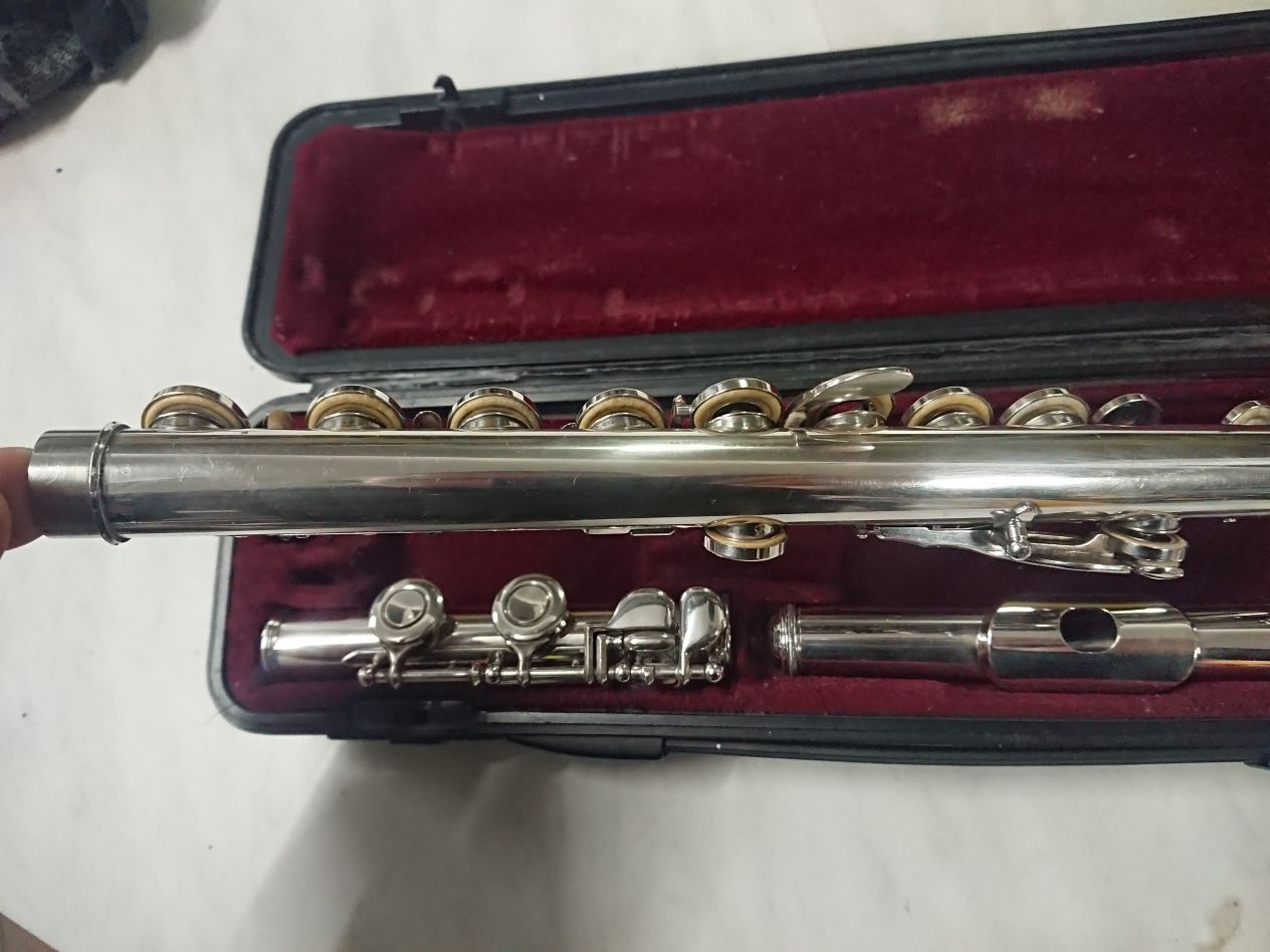 Flet poprzeczny Yamaha YFL 371 II srebrna główka.