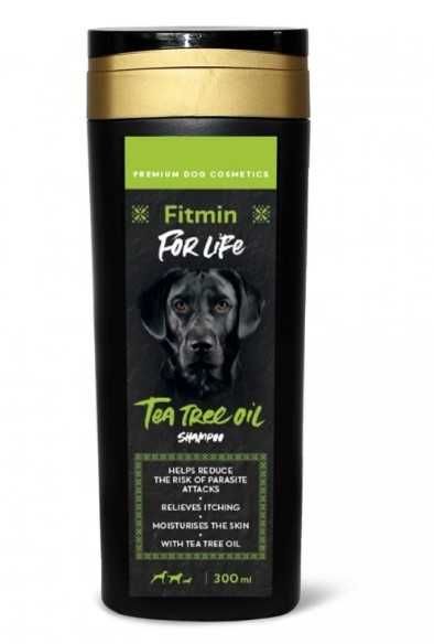 Fitmin For Life Tea Tree Oil szampon dla psów kotów 300 ml na pasożyty