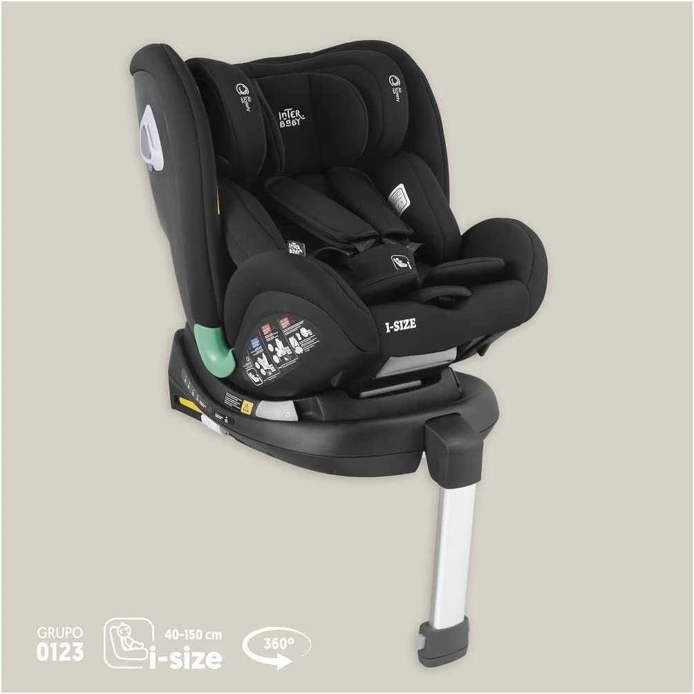 Interbaby  fotelik samochodowy Isofix  iSize 0-36 kG OBROTOWY NOWY