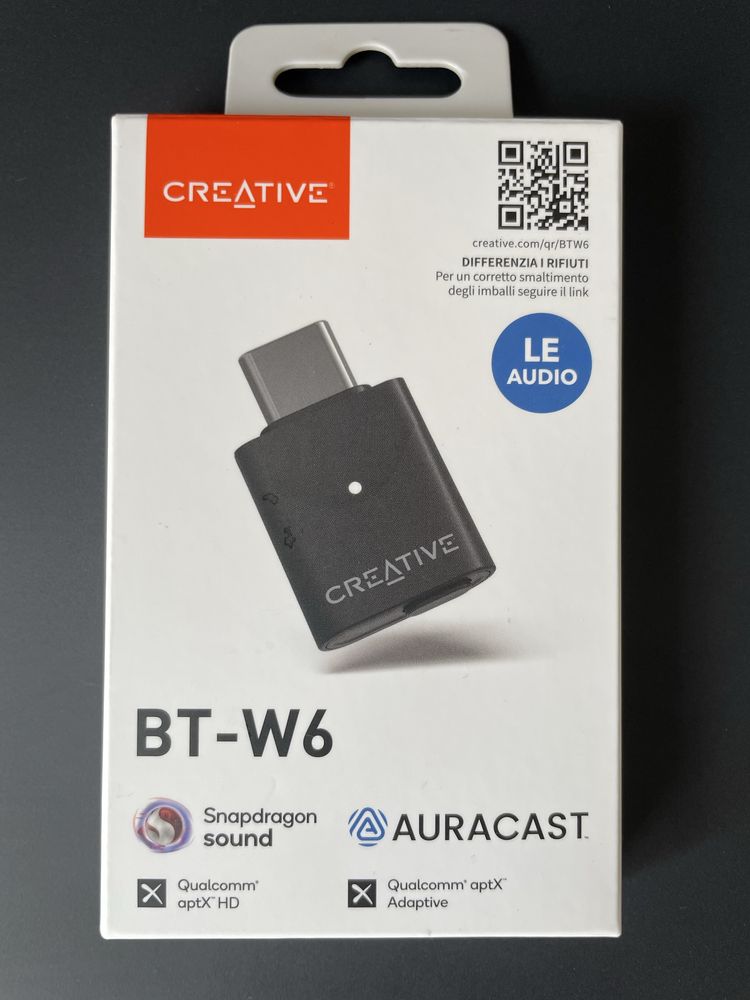 звуковая карта Wireless Audio Creative BT-W6, USB-С Адаптер, донгл