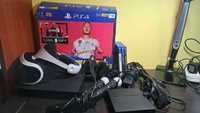 PlayStation PS4+Okulary VR+Ładowarka do PAD-ów i 3 gry. Zestaw