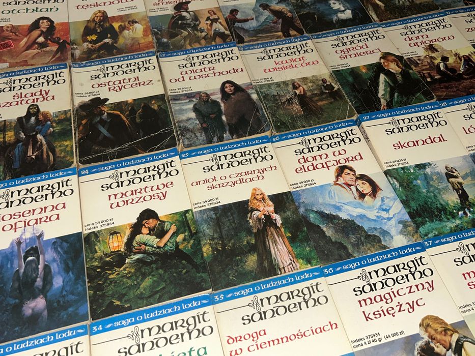 Saga o Ludziach Lodu Sandemo - KOMPLET - 47 sztuk !
