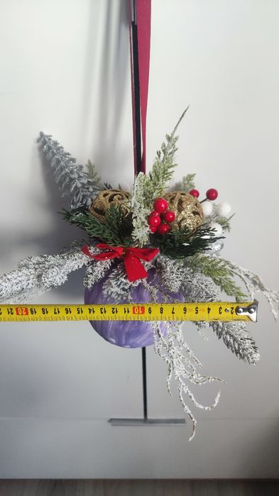 Wieniec świąteczny na drzwi do świata Boże Narodzenie