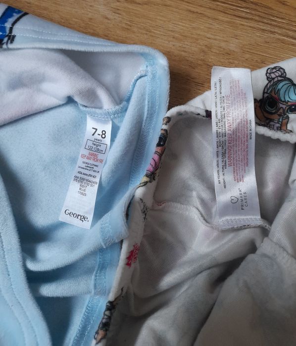 Піжама тепла велюрова лол, піжамка, george, primark, 7-8р. 122-128см.